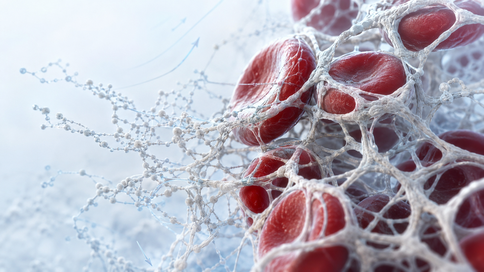 Computational molecular modeling banner detail representing biomolecular simulation